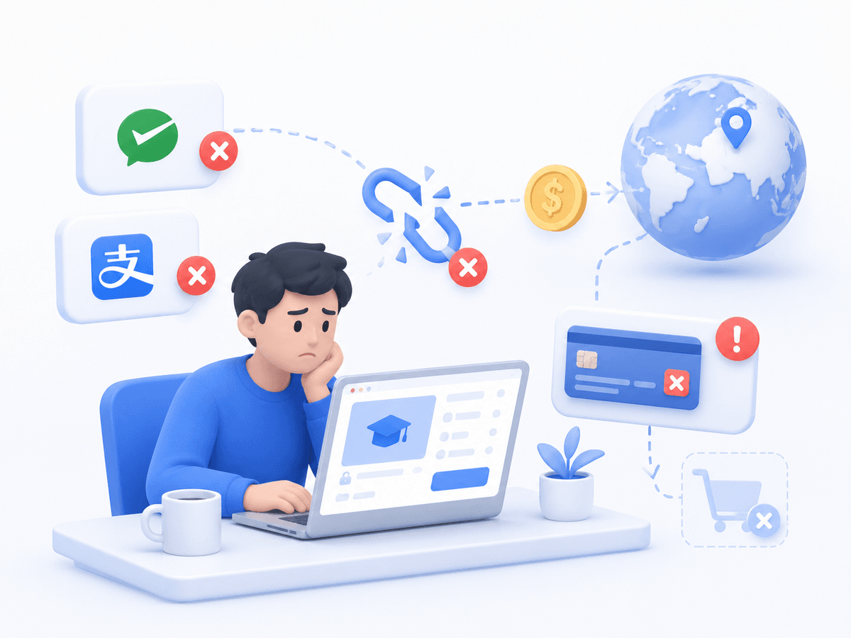 Overseas payment gaps and broken conversion flow