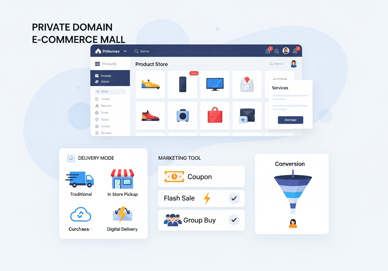Quickly build a private e-commerce mall, and traffic is converted