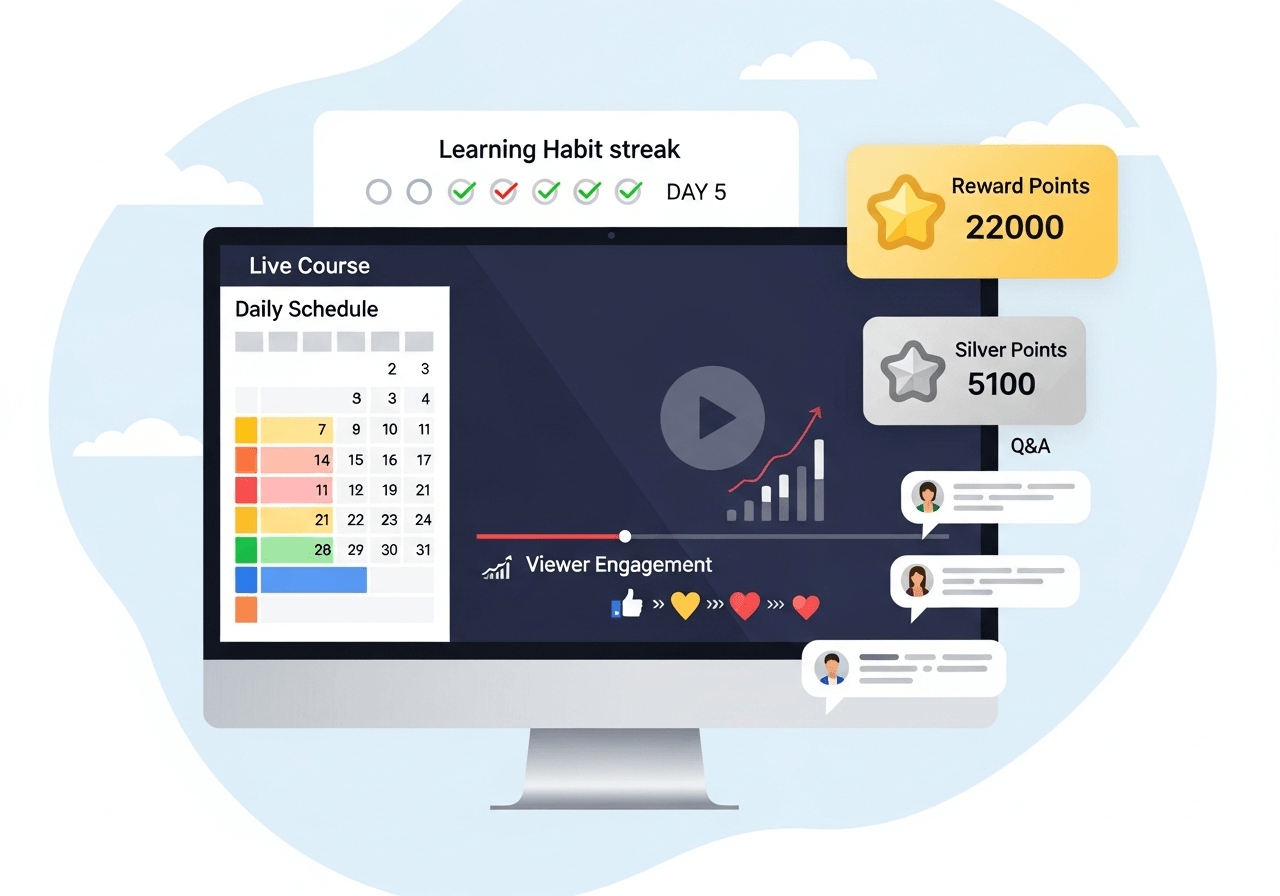 Driving traffic to live courses